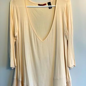 Cream/blush three quarter length shirt from buckle